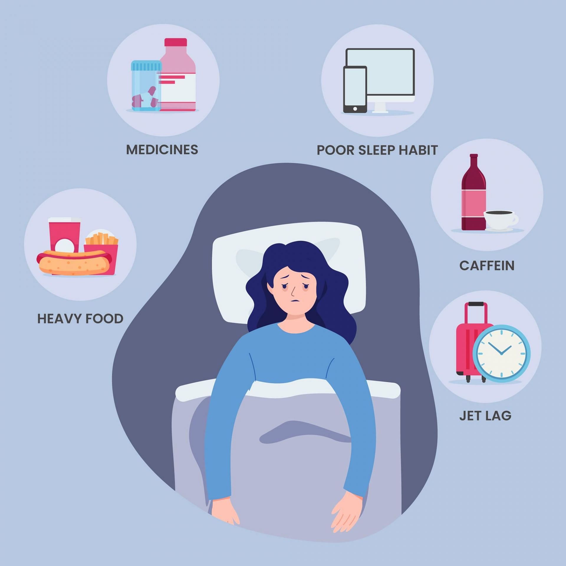 يمكن أن تتداخل عادات النوم مع دورة الاستيقاظ من النوم. (الصورة من Freepik / Freepik)
